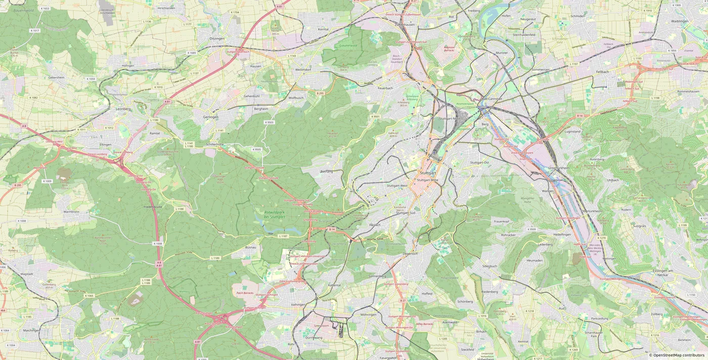 Map of Stuttgart
